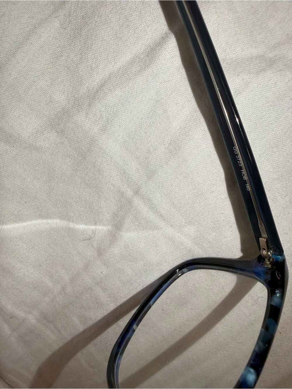 Rare Authentic Gucci GG 3723 Frames Blue Marble Size 140 Glasses Frames RX-able